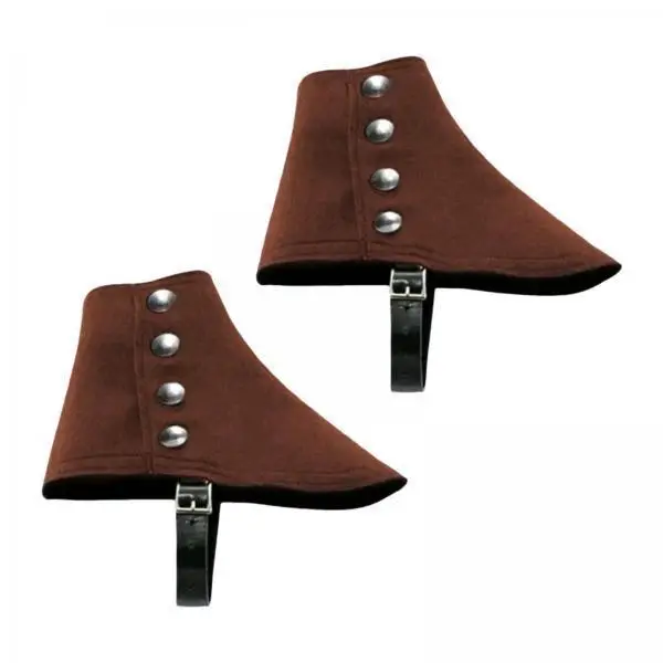 Mens Spats Shoe Covers for Steampunk Knight Cosplay Medieval Costume Spats Reusable Cloth for Party Events Use
