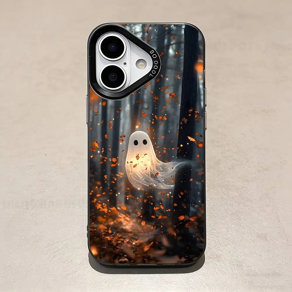 Cut Ghost Art Phone Case For IPhone 17 16e 16 15 14 13 12 Pro Max X XR XS MAX Back Cover