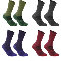 Chaussettes de cyclisme coordonnantes avec moulage intégral, chaussettes de compression high-tech pour vélo, chaussettes de sport de course en plein air, 2023