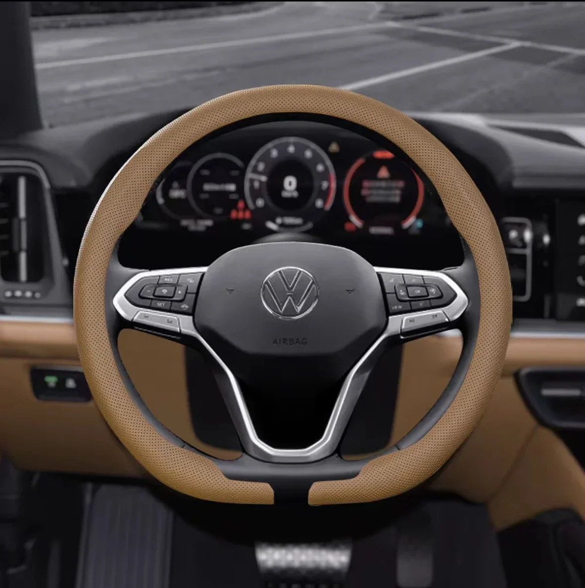 Rutschfester, atmungsaktiver Lenkradbezug Auto-Zubehör für Tesla Model 3, Model X, Model S, Model Y 2019-2026 – Detail 20