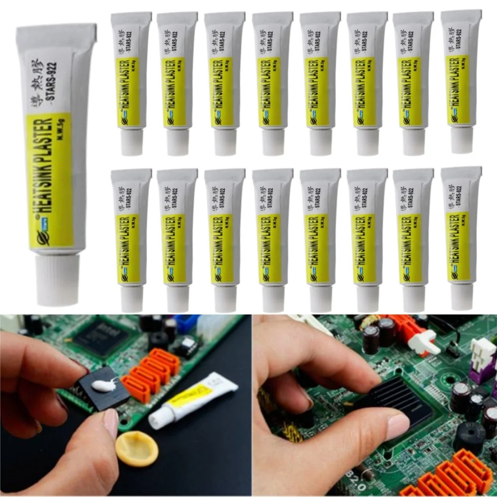 1~10PCS Thermal Grease Paste Conductive Heatsink Plaster Viscous Adhesive Glue For Chip VGA RAM LED IC Cooler Radiator Cooling