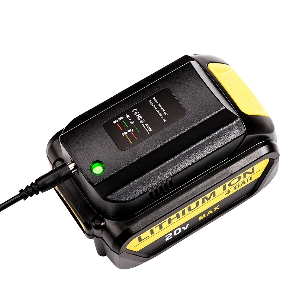 Fast Charging Station Li-ion Battery Charger Replacement for Dewalt Lithium 10.8V 12V 14.4V 18V 20V DCB101 DCB140 DCB105 DCB200