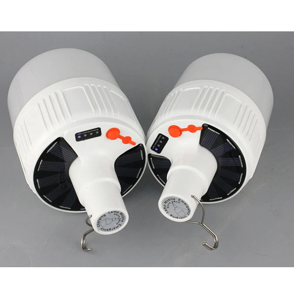 

1 шт. Солнечный светодиодный фонарь для палатки, портативный кемпинговый ночник, яркий уличный аварийный светильник на солнечной зарядке, компактный, с крючком для подвешивания