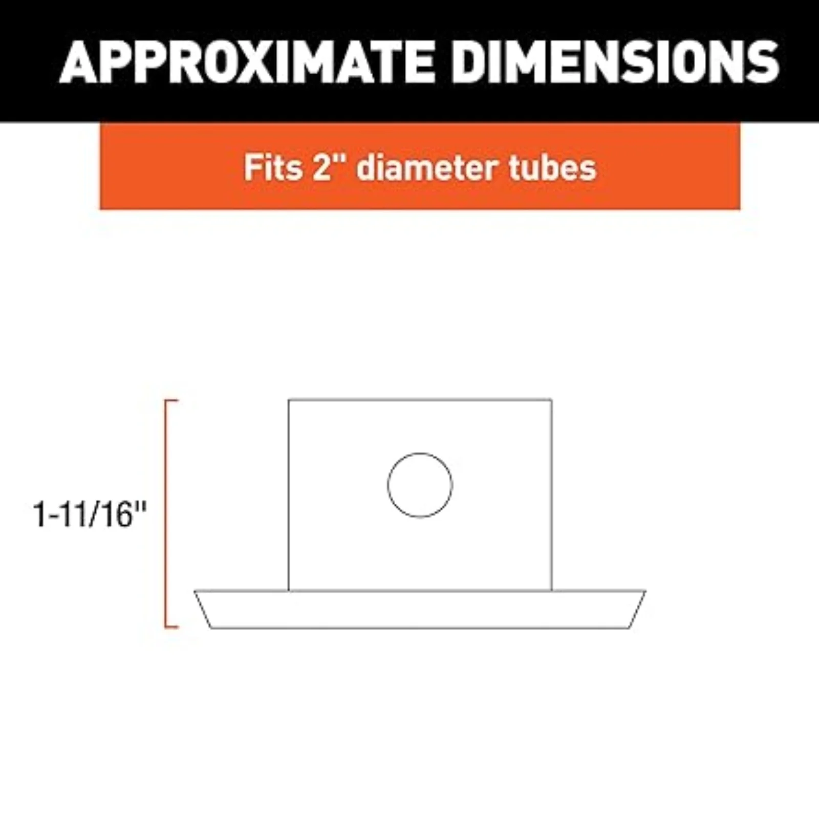 28272 Carriage Trailer Pedal Suitable For 2 Inch Diameter Pipes Capable Of Supporting 2000 Pounds For Boat RV Accessories - view 4