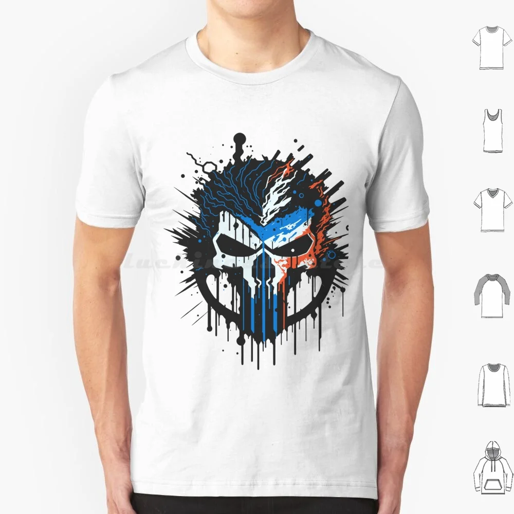 Fierce Revenge Art It T Shirt Big Size 100% Cotton Skull White Movie It Gaming Revenge
