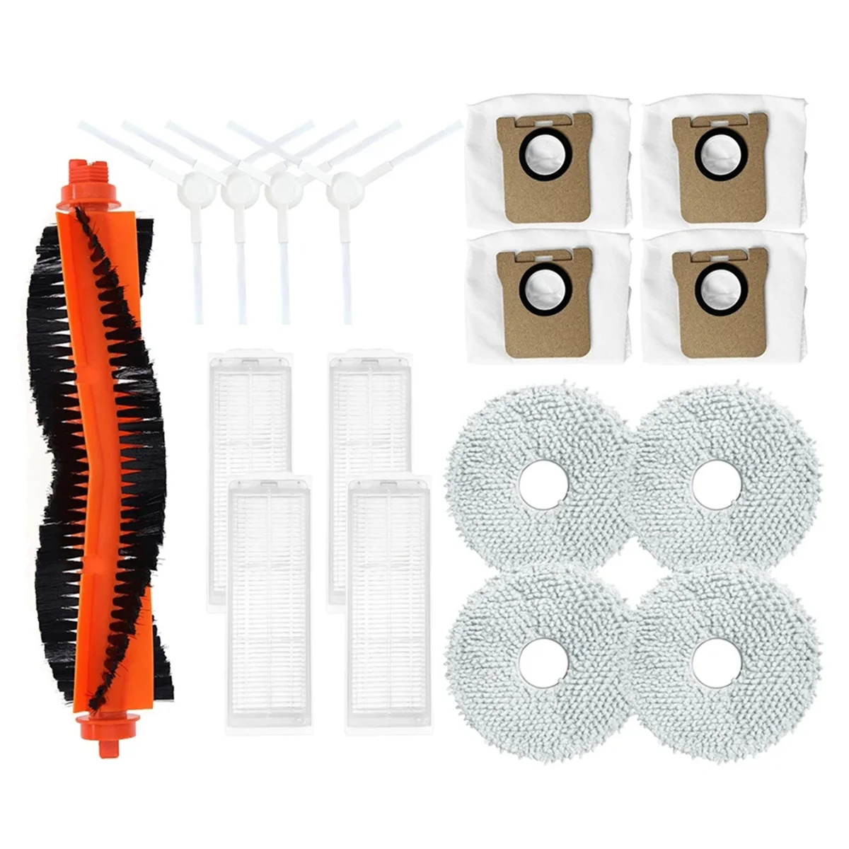 For Xiaomi M30 Pro/C107 Robot Vacuum Main Side Brush HEPA Filter Mop Pad Dust Bag Replacement Spare Parts Accessories