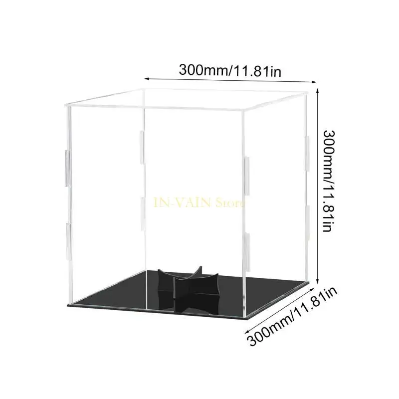 M5TC Acryl basketbalweergave Case Clear Football Basketball Storage Box Sport Memorabilia Holder Soccer Display Stand