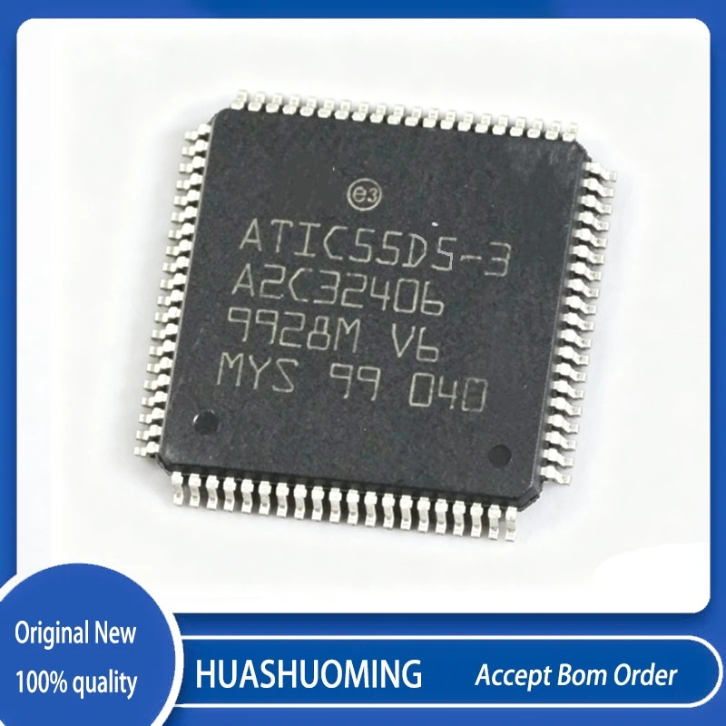 2Pcs/Lot  ATIC55D5-3 ATIC55D5 55D5-3 QFP-80