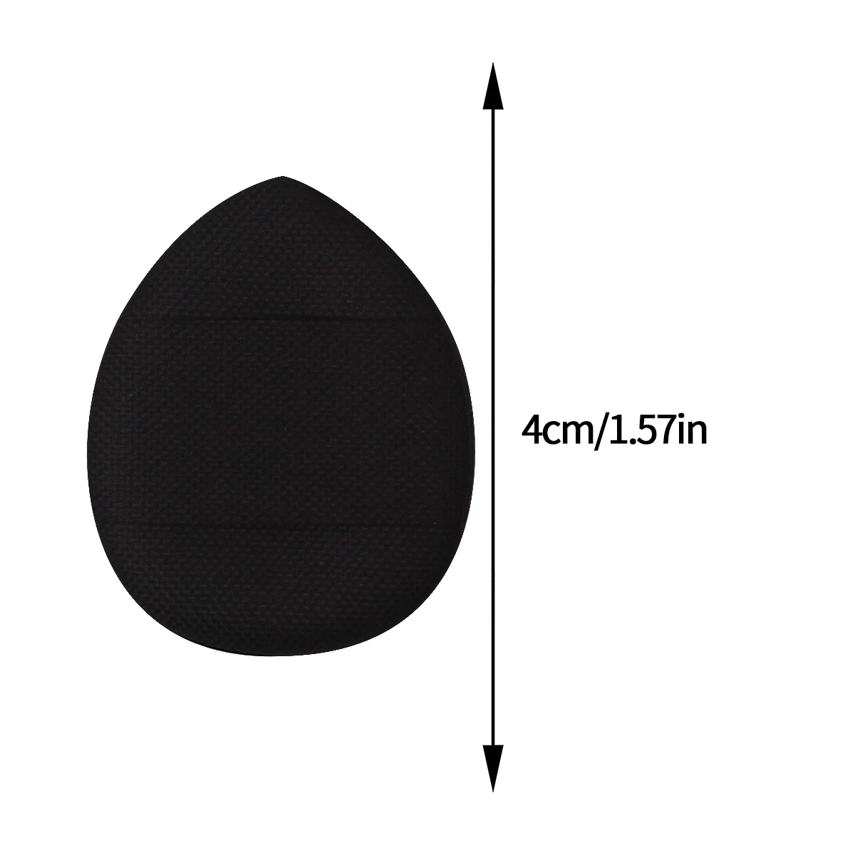 100PCS super affordable black mini makeup thumb powder puff, no powder sticking, easy to use, portable professional makeup tool