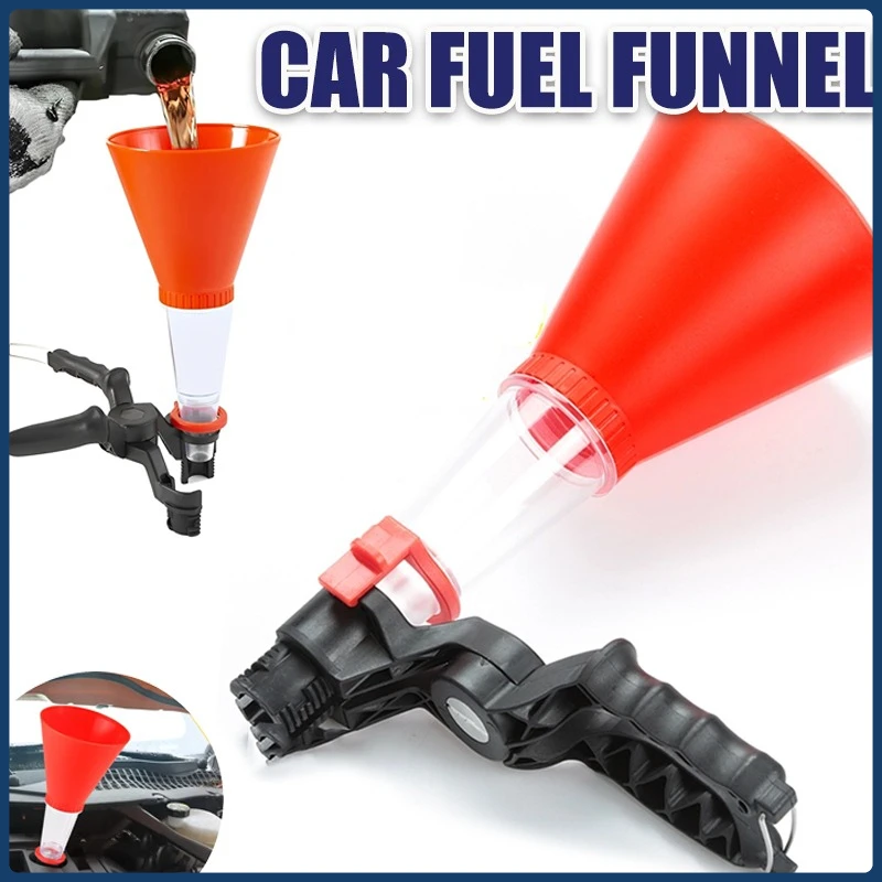 

General Motors Motorcycle Oil Filling Funnel Adjustable Width Clamp Engine Oil Filling Set Car And Motorcycle Accessories