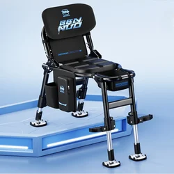 CD11: Portable Folding Fishing Chair, Adjustable Height Seat, Strong Load-Bearing Fishing Seat, Outdoor Camping Gear
