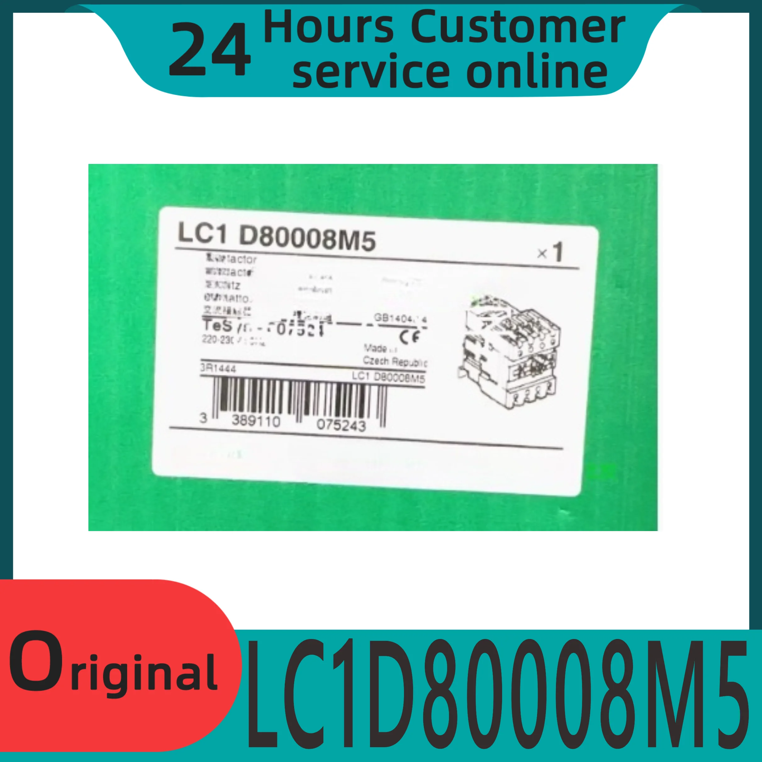 

New original AC contactor LC1D8008M5 220V