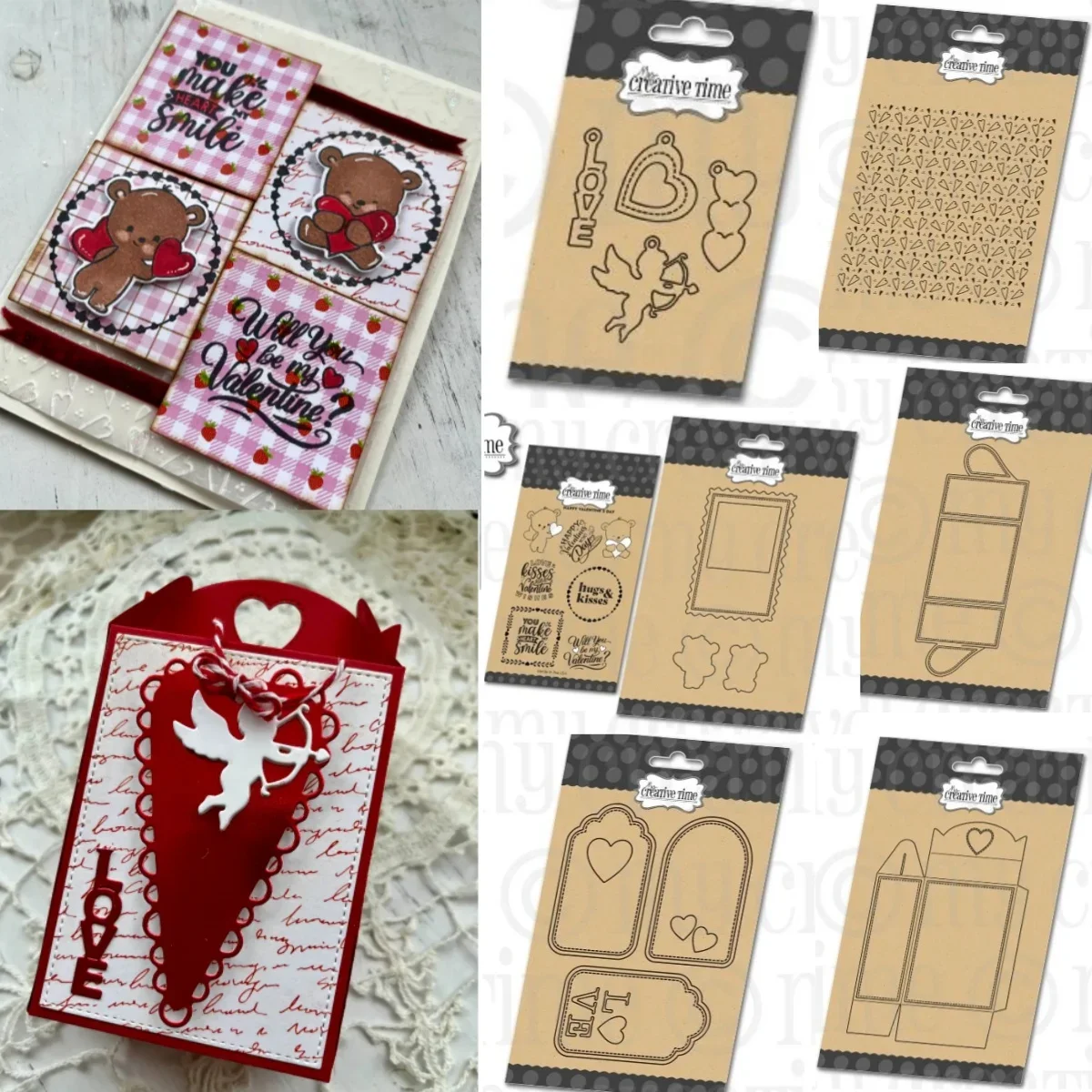 

Valentine's Day Love Heart Card Box Tag Hugs Metal Cutting Dies Clear Stamp Hot Foil DIY Decorating Scrapbook Card Craft 2025