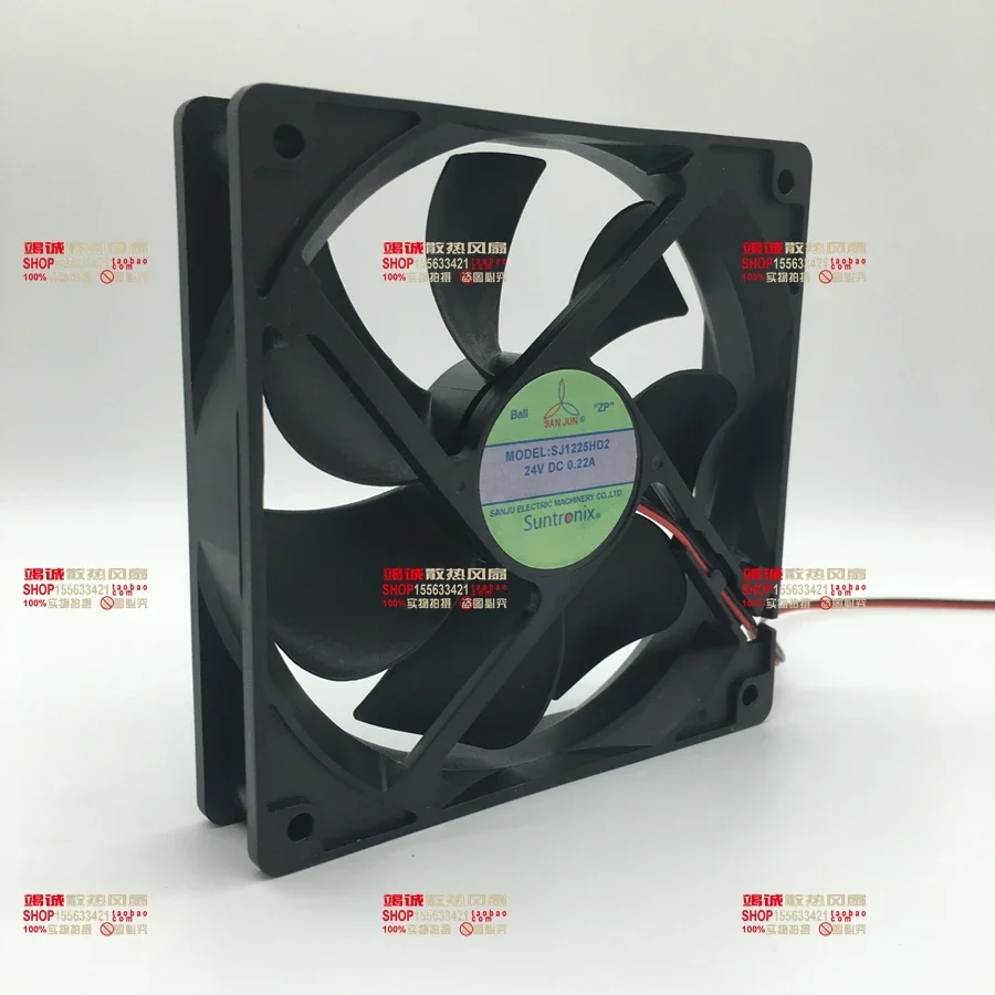 SANJUN SJ1225HD2 DC 24V 0.22A 120x120x25mm 2-Wire Server Cooling Fan