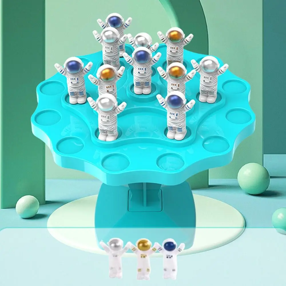 لعبة موازنة الضفدع لرائد الفضاء القابلة للتكديس، لعبة التفاعل بين الوالدين والطفل للأطفال، لعبة لوحة رائد الفضاء مونتيسوري لتطوير الذكاء