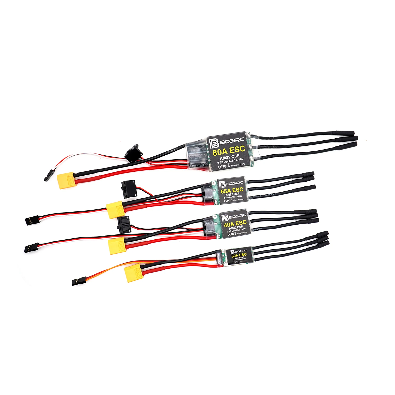 BOGIRC AM32 30A 40A 65A 80A RC Crawler Car ESC 2-6S and Card for 1/10 TRX4 TRX6 SCX10 1/18 TRX4M 1/24 SCX24 RC Car Upgrade Parts