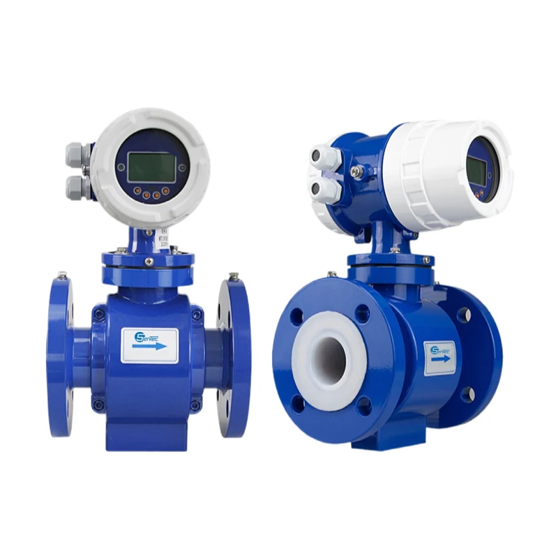 FME800 China RS485 4-20ma Liquid Sewage Water E + H Electromagnetic flowmeter machine flow transmitter