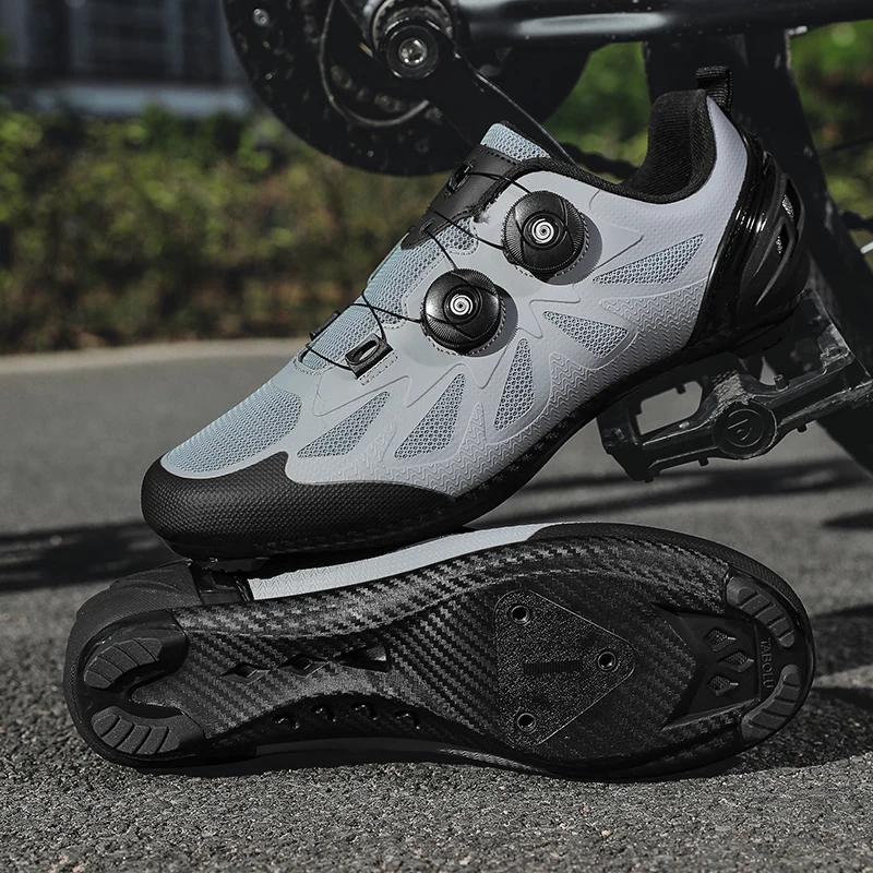 

Breathable Road Cycling Sneaker Men Women Professional Speed Racing Bike Self-Locking Cleat Flat Pedal Racing Mtb Bicycle Shoes