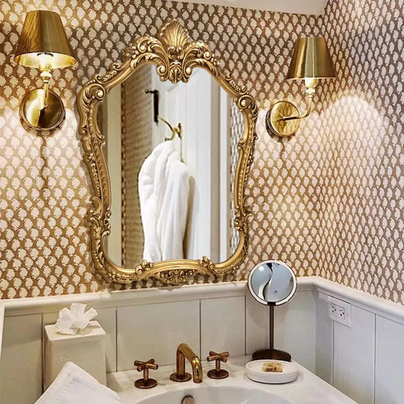 Light Luxury Ground Mirror Vintage Custom Mirror With Kids Room Decorating Wall Art Decor Home The Espejo Cuerpo Entero Room