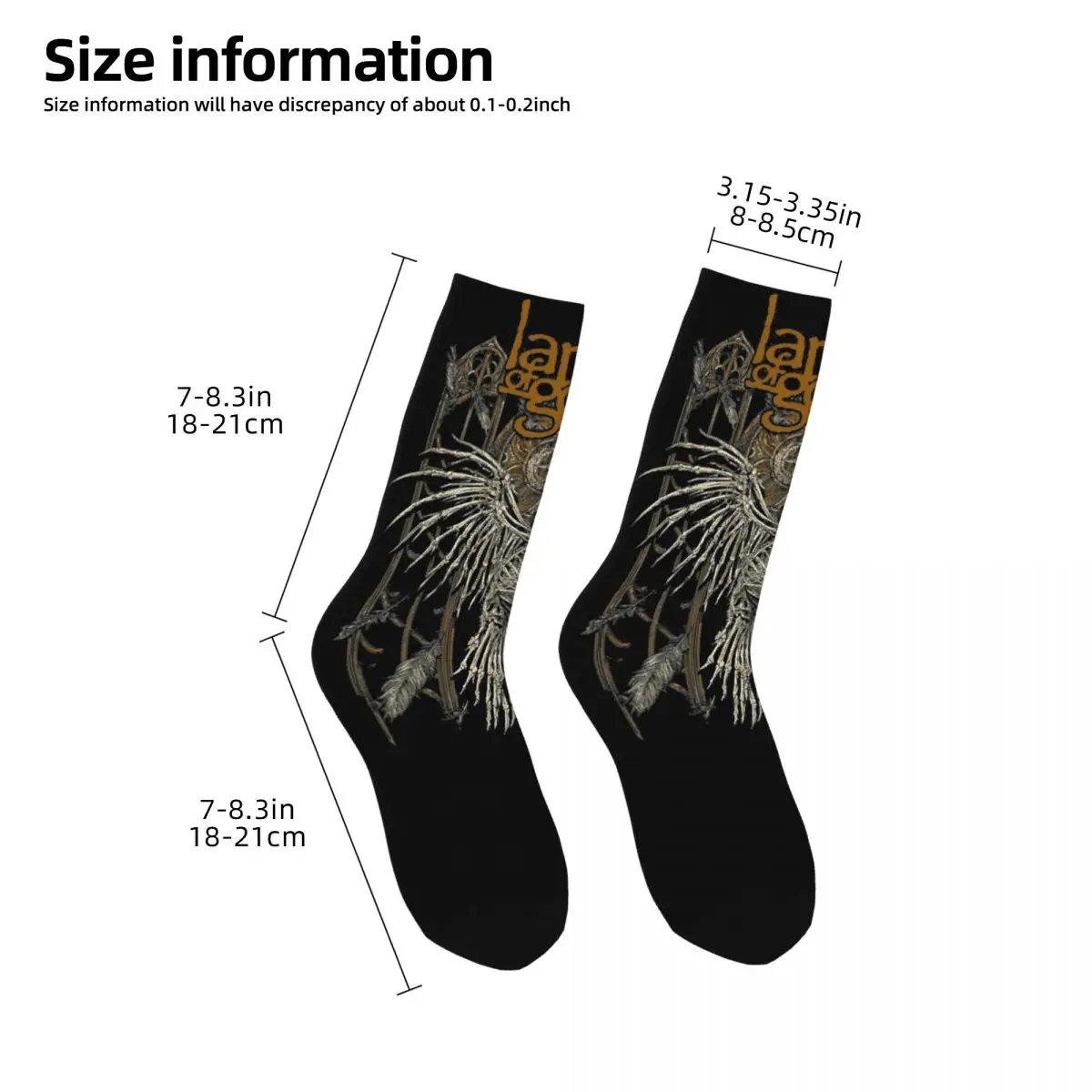 Homens e mulheres Lamb Of God Metal Band Socks, Cozy Death Metal Graphic Long Socks, Little Small Gifts, Acessórios