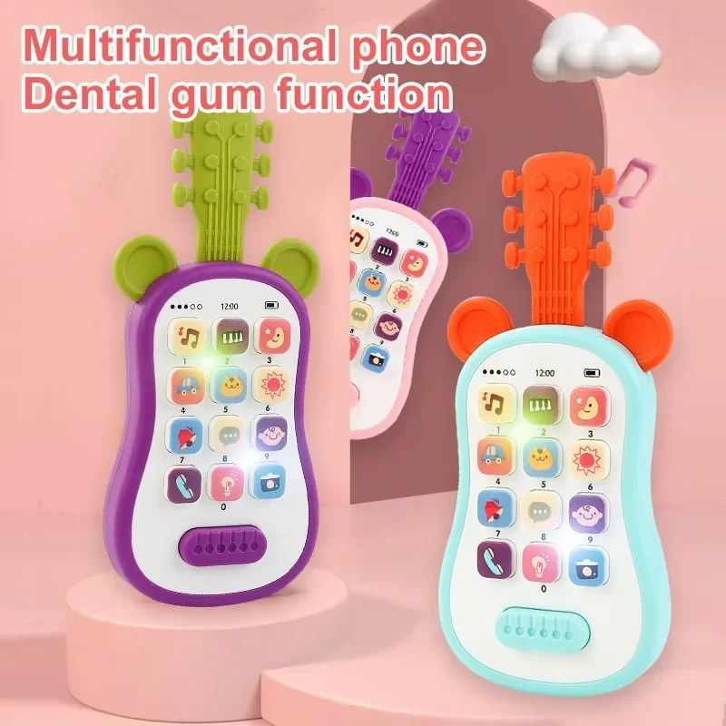 Jouet de téléphone portable de simulation pour bébé, éducation précoce intelligente, dessin animé, histoire itude, apprentissage, son de musique