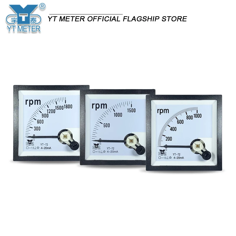 CP72 4-20MA pointer tachometer 750r/min1000rpm1500 RPM inverter dh72YT72