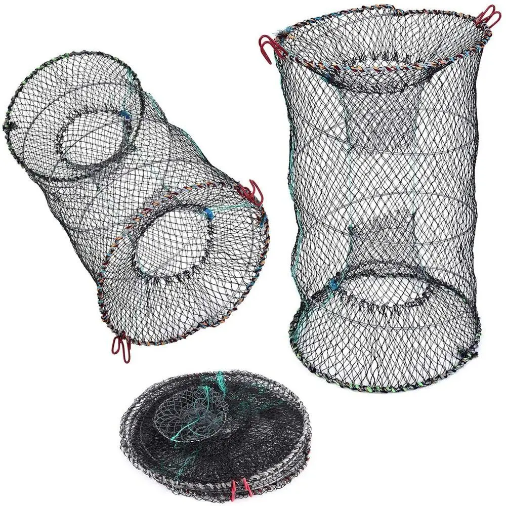 

Foldable Hand Throwing Net Trap NET Lobster Catcher Pot Fishing Net Crab Cage Fishing Shrimp Fish Crab Spring Cage