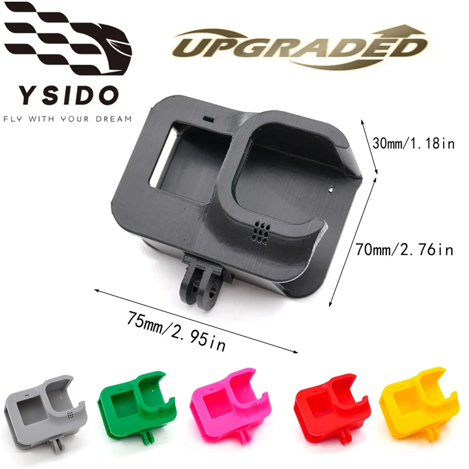 

Крепление для камеры, рамка из ТПУ, 3D-печать, защита для камеры для FPV Racing Drone, дрон для фристайла, для камеры Gopro Hero 9/10/11/12