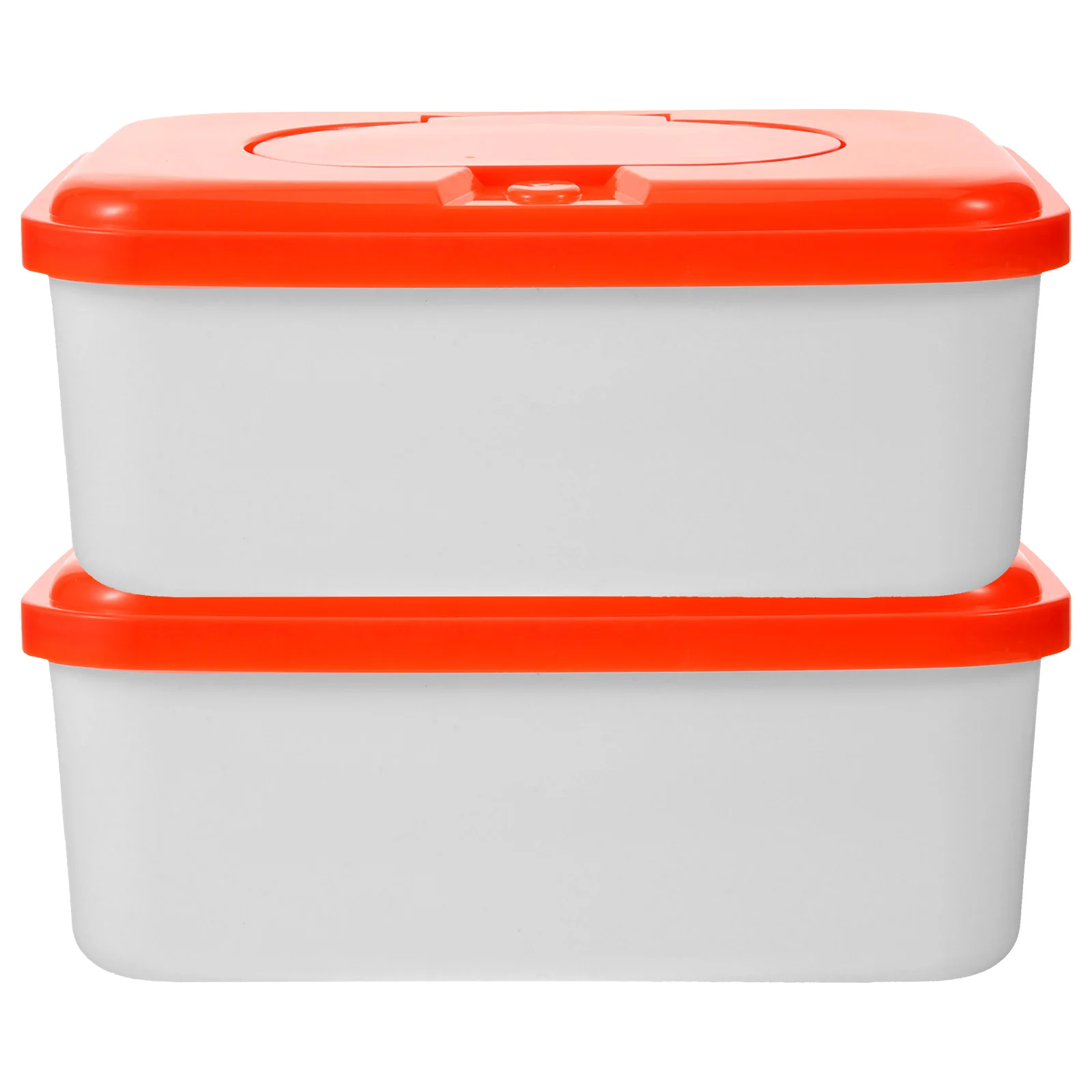 

2 Pcs Diapers Wipe Box Baby Holder Wipes Case Paper Dispenser Filling Container Office