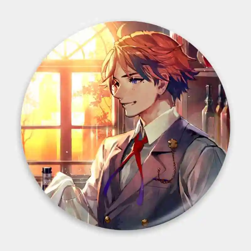 Roberu Ch VTuber значок аниме брошь якорь периферийные булавки металлическая нагрудная бирка DIY косплей Fandom одежда Персонализированная Мода 75 мм