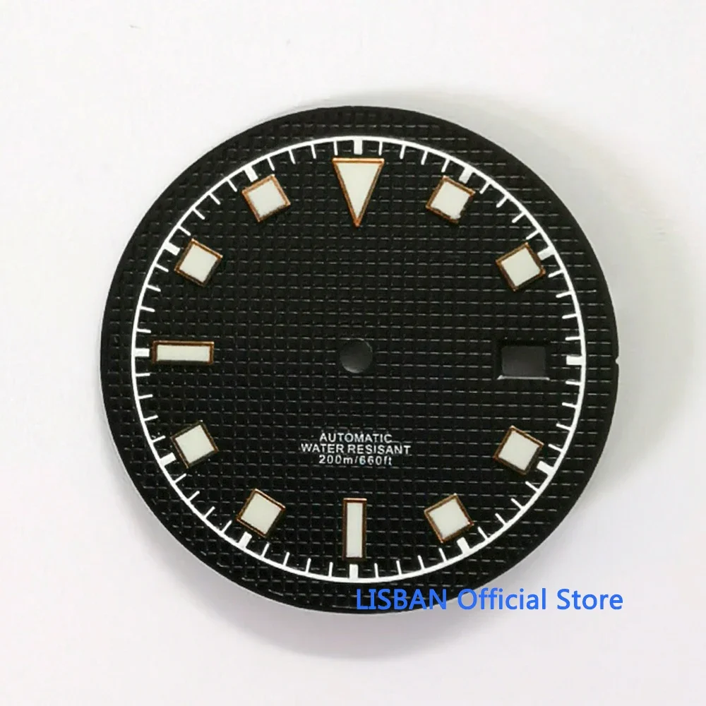 29mm 33.5mm Watch Dial Fit Miyota 8215 NH35A ETA2824 PT5000 Movement Luminous Watch Face Black Blue Green