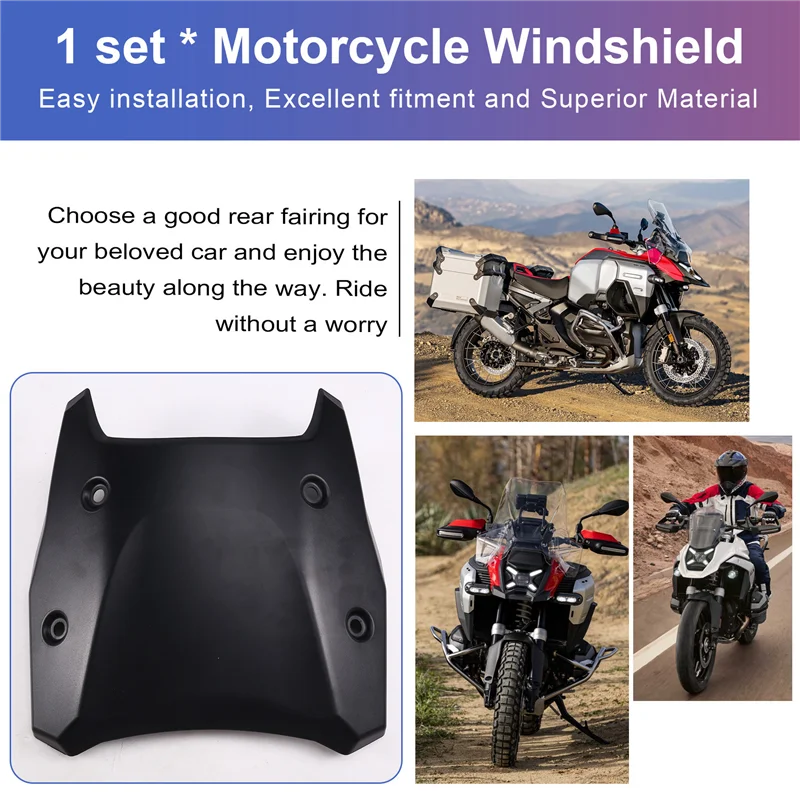 A80X-For BMW R1300GS حاجب الرياح شاشة ملحقات الدراجة النارية الزجاج الأمامي لسيارات BMW R1300GS #3