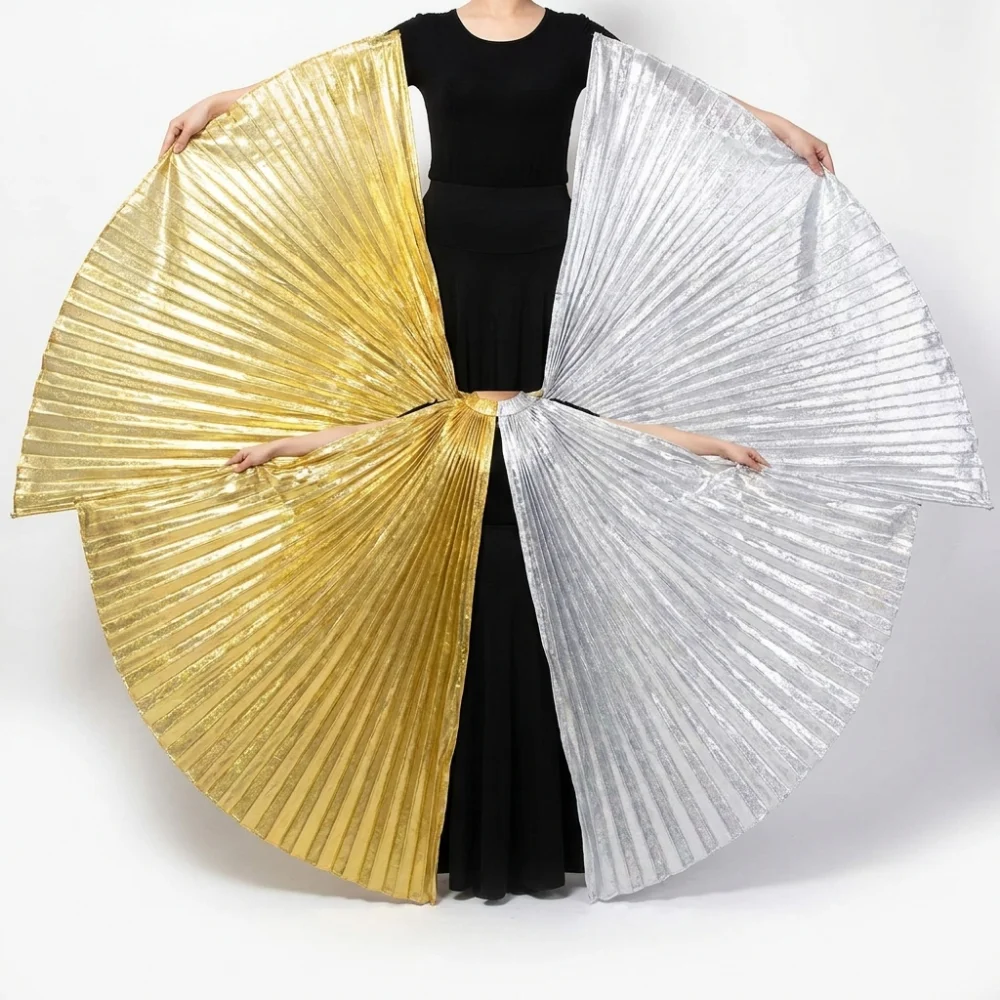 Alas Profesionales Egipcias Isis para Danza del Vientre, para Mujer, Doradas y Plateadas, Disfraz para Actuaciones, Carnaval, Halloween, Ropa de Baile