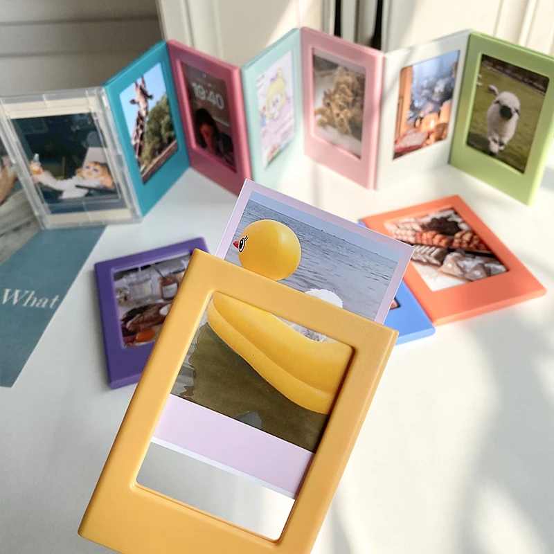 New Magnetic Picture Frames for Refrigerator 3 Inch Fridge Color Photo Frame Magnets Album for Fujifilm Instax Mini Film Papers