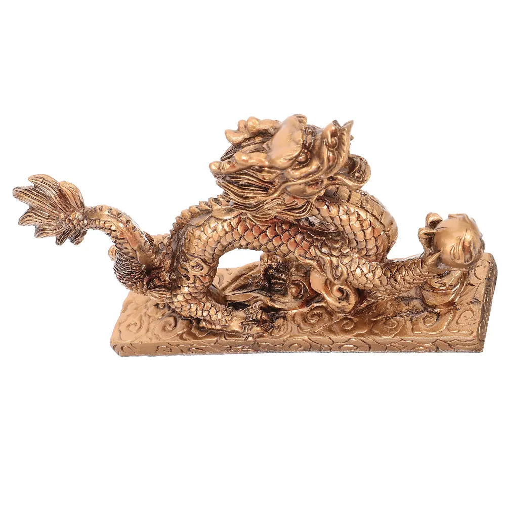 

Resin Inch Chinese Decor Figurine Dragon Shaped Figurine Home Garden nament Craft Dragon Statue Gift Mini Model