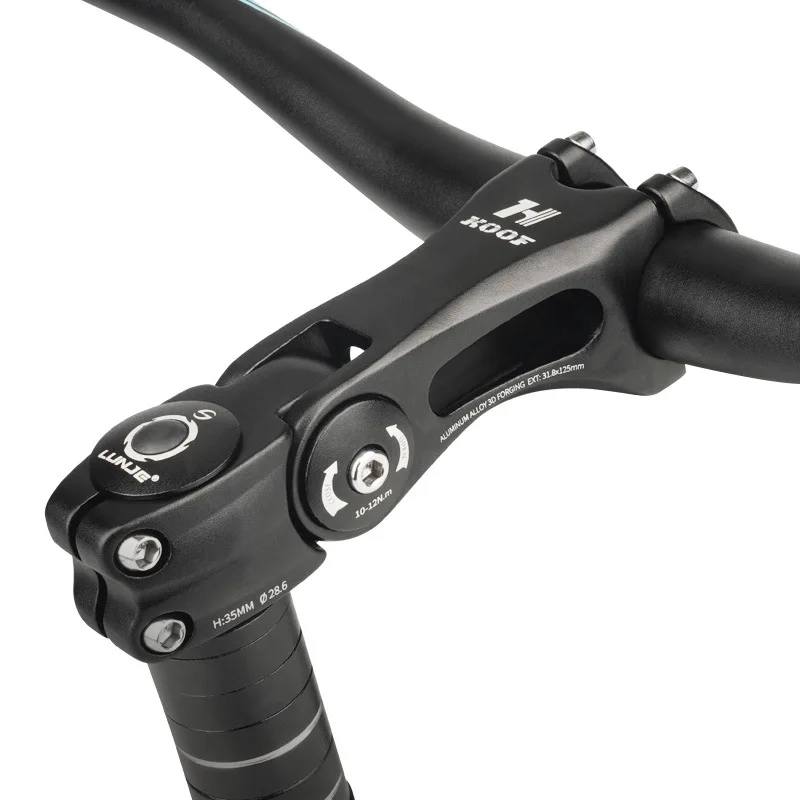 

Adjustable MTB Bike Stem 25.4 31.8mm ± 60 ° Ultralight Bicycle Handlebar Stem Road Bike Stem Riser Parts 90/110/125/130/140mm