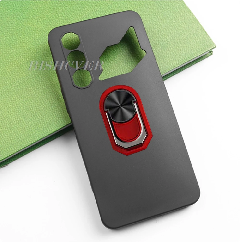 Für ZTE Nubia Neo 3 GT 5G 6,8 "Nubia Neo 3 GT Nubia Neo 3 Neo 3 GT Zurück Ring Halter Halterung telefon Fall telefon TPU Weiche Silikon Abdeckung