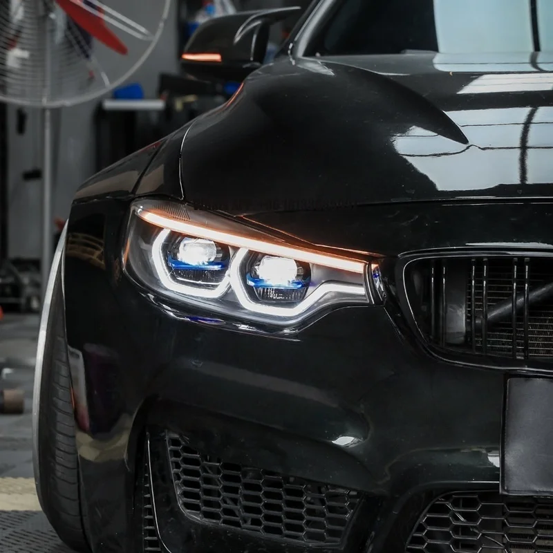 

Car Rgb Led Strip Light New LED Lens Spoon Daytime Running Light for 4 Series13-20 Headlight Assembly F32 Modification