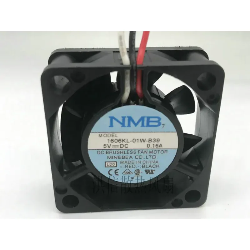 

NMB 1606KL-01W-B39 DC 5 В 0,16 А 40x40x15 мм 3-проводной охлаждающий вентилятор для сервера