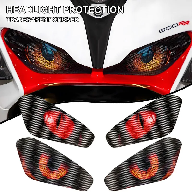 

For QJMOTOR QJSRK600 SRK600 SRK 600 Motorcycle Front Fairing Headlight Stickers Guard Head Light Protection Sticker