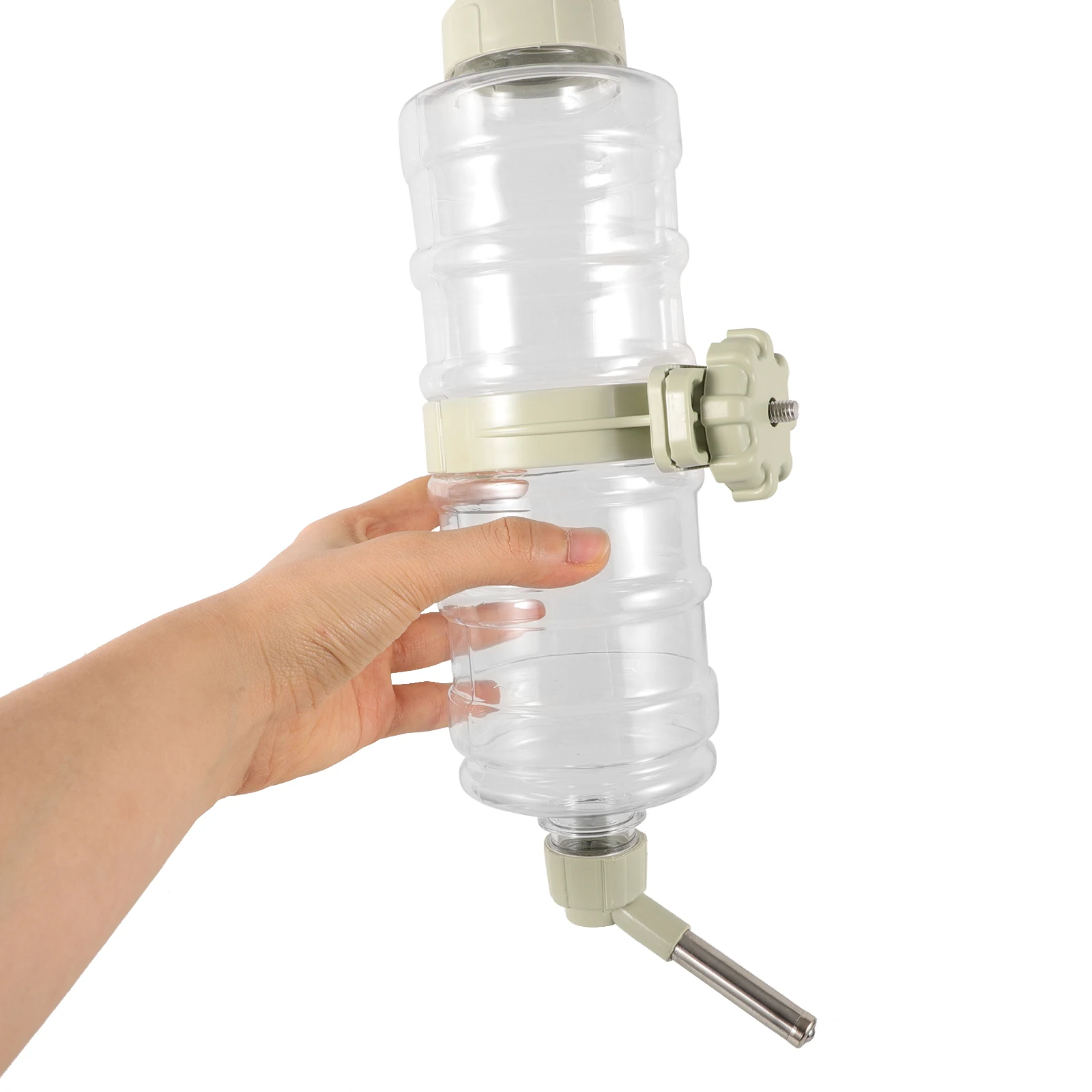 

Pet Water Feeder Automatic Hanging Type for Dogs Cats Small Animals Leakproof Dispenser Stable Cage Compatible