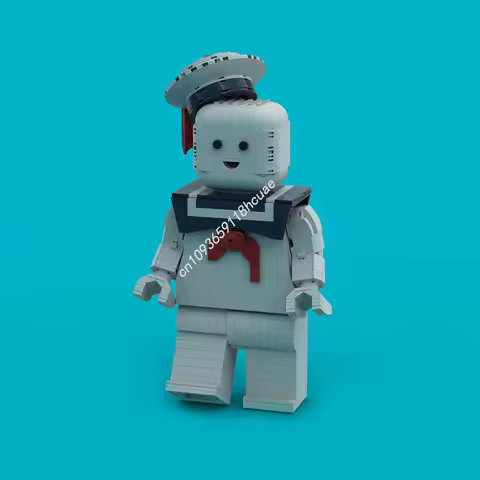 830pcs MOC Stay Puft Articulated Maxifig Model Building Blocks Construction Assemble Toys DIY Creative Christmas Gift Idea Kids