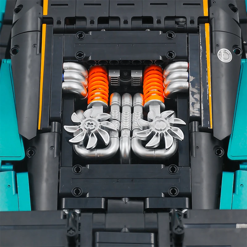 GULY 10647 Techniczny zestaw klocków konstrukcyjnych 1:8 Vulcan Super Sports Vehicle Model Hypercar DIY Zabawki dla dorosłych Prezenty świąteczne