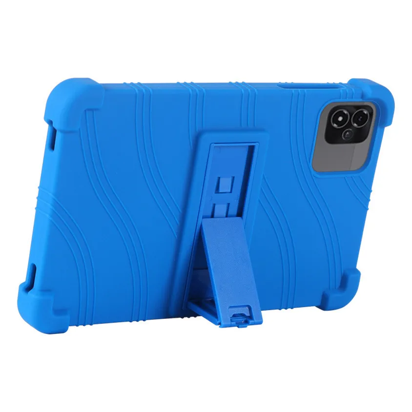 Capa de silicone macio para tablet, para itel vista tab 10mini 8 polegadas ajustável multi-ângulos capa à prova de choque crianças seguras