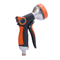 Water Hose Nozzle Adjustable Garden Hose Nozzle Nonslip High Pressure Nozzle Sprayer for Watering Plants Cleaning Cars Showering