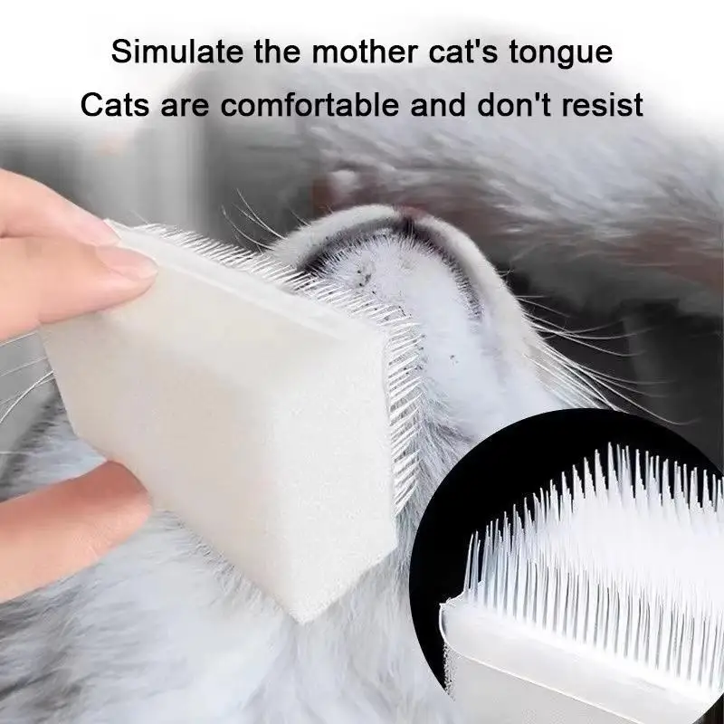 Simulated Cat Tongue Pet Brush 1/5Pcs Multifunctional Sponge Cleaning Dust Remover Massage Comb For Cat Dog