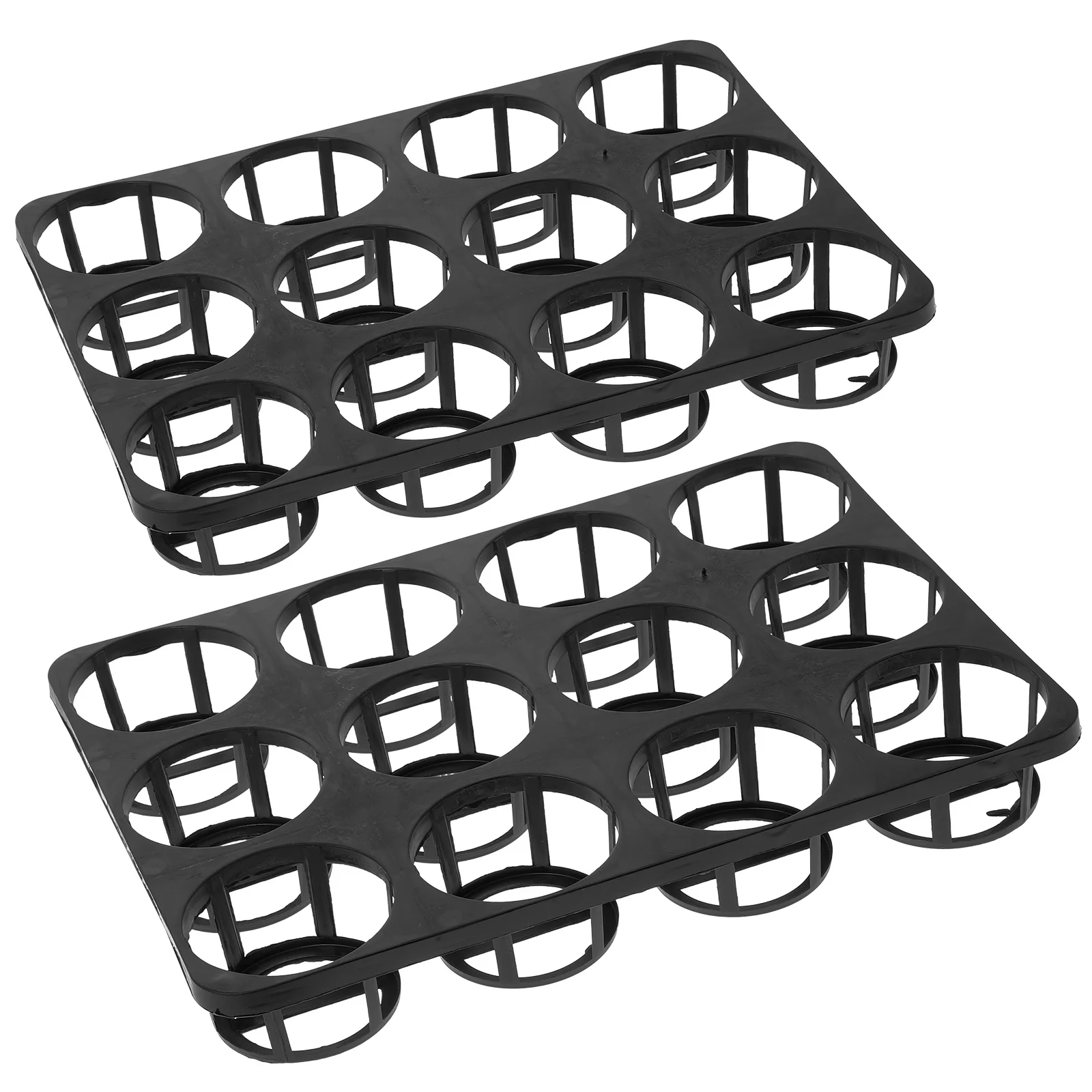 Bandeja de mudas de material pp, 2 peças, 15 buracos, durável, respirável, fácil limpeza, casa, jardim, bandeja de germanagem, bandejas de cultivo