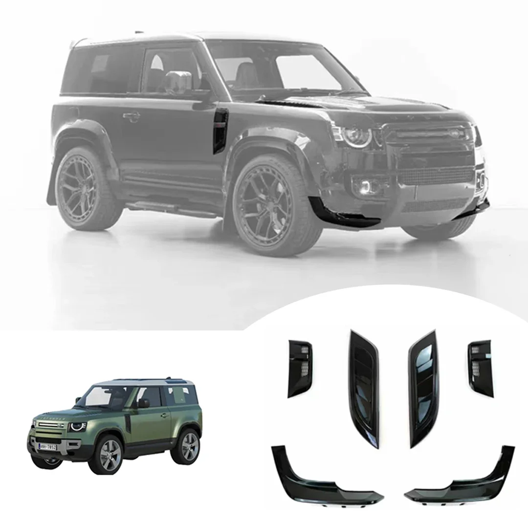 Front Bumper Lip Car Guard Angle Corner Protection rear lip side skirt tail for Land Rover Defender 2022 2023 2021