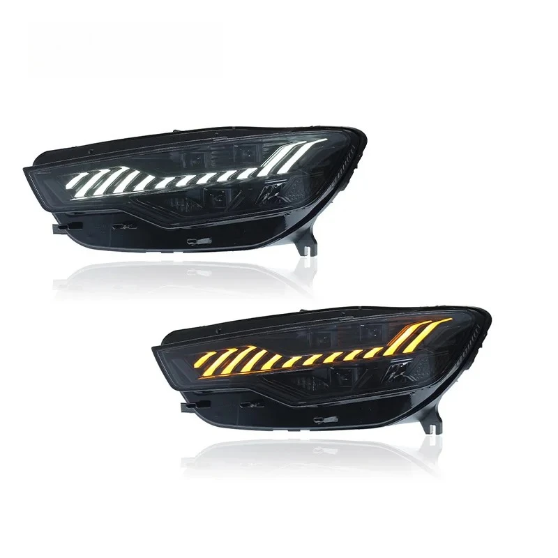 

Suitable For 12-15 Models Of Audi A6 Headlight Assembly C7 Modification RS Model LED Lens Daytime Running Light Flow Steering