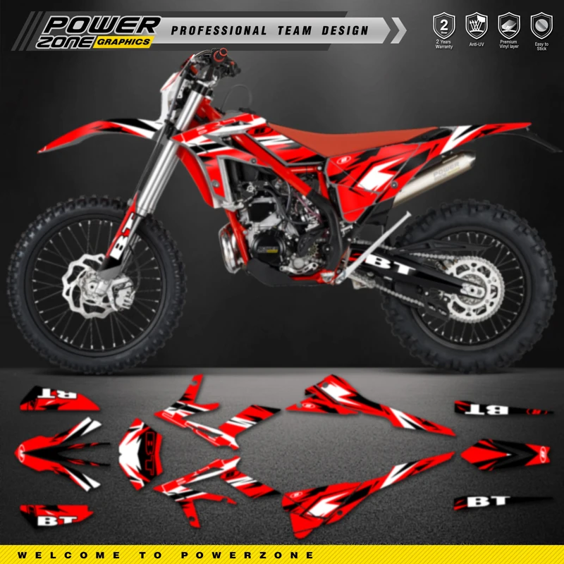 PowerZone Custom Team Graphic Decal & Sticker Kit For BETA Xtrainer 2015 2016 2017 2018 2019 008